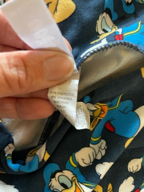 LuLaRoe Blue Donald Duck Disney Leggings - Picture 3 of 5